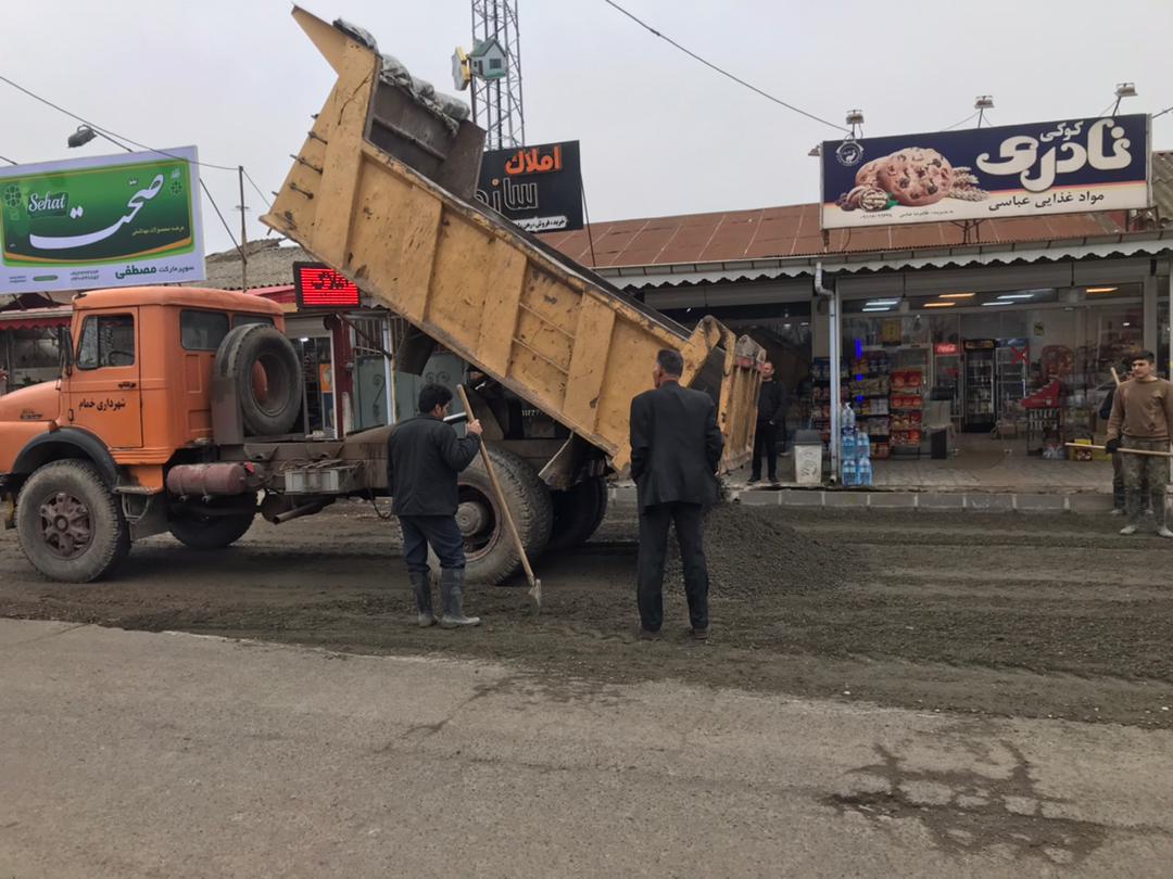 بتن RCC آسفالت بتنی شهرداری خمام